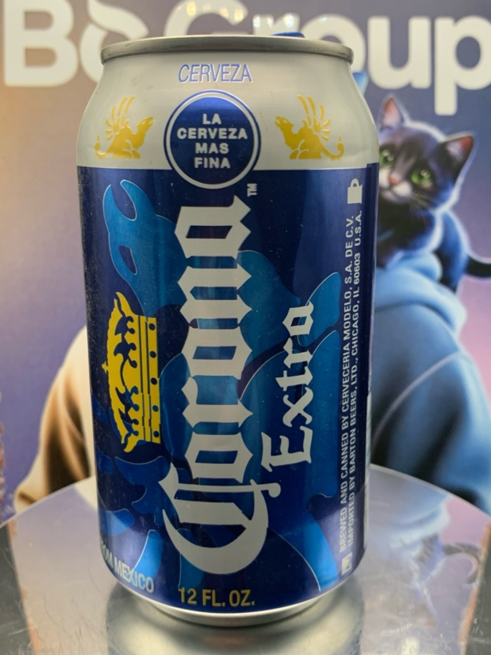 Vintage Beer Can Corona Extra Cerveza Mas Fina Empty Aluminum Can